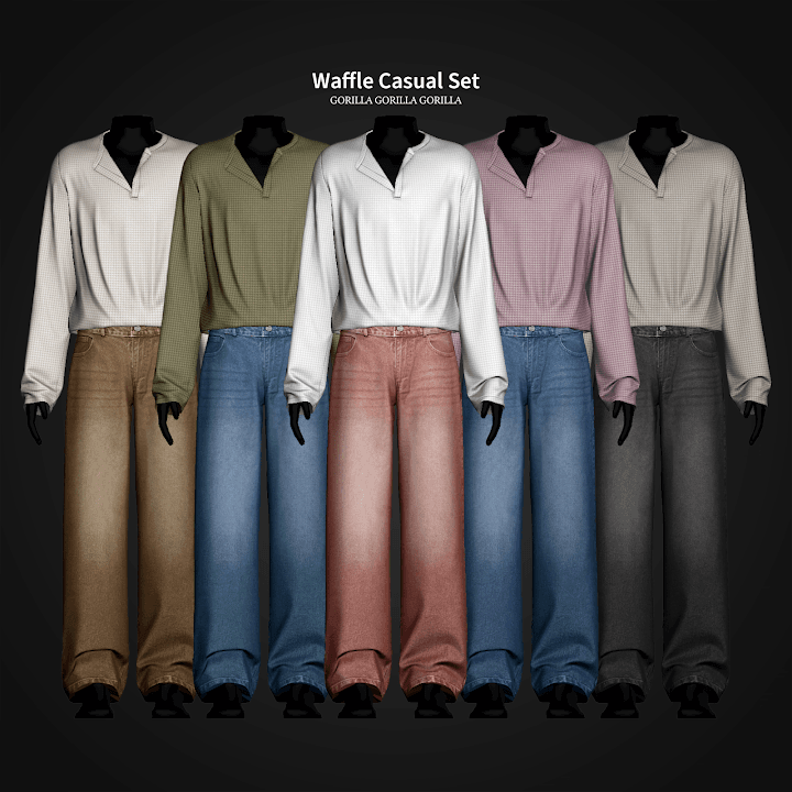 Сет одежды Waffle Casual Set